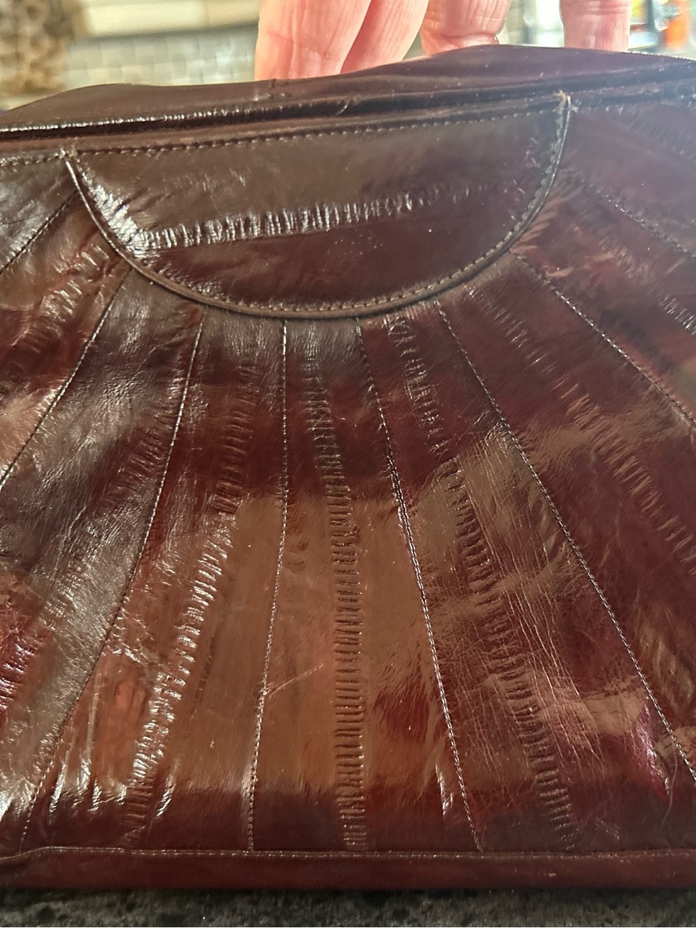 Vintage eel skin purse - Picture 14 of 14
